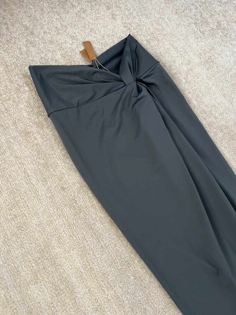 NWT Skims Swim Sarong Cover Up Skirt M Gunmetal Gray - Picture 3 of 8